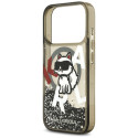 Kryt Karl Lagerfeld CHOUPETTE Liquid Glitter Logo pro iPhone 17 Pro -