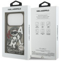 Kryt Karl Lagerfeld CHOUPETTE Liquid Glitter Logo pro iPhone 17 Pro -