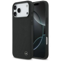 Pouzdro Mercedes LEATHER LARGE LAUREL iPhone 17 Pro Max - černé