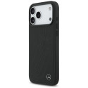 Pouzdro Mercedes LEATHER LARGE LAUREL iPhone 17 Pro Max - černé