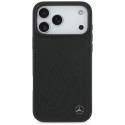 Pouzdro Mercedes LEATHER LARGE LAUREL iPhone 17 Pro Max - černé