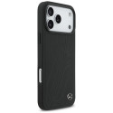Pouzdro Mercedes LEATHER LARGE LAUREL iPhone 17 Pro Max - černé