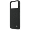 Pouzdro Mercedes LEATHER LARGE LAUREL iPhone 17 Pro Max - černé