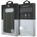Kryt Mercedes LEATHER STAR pro iPhone Air - black (MagSafe)