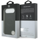 Kryt Mercedes Leather Vintage Logo MagSafe pro iPhone Air – černý