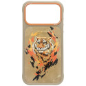 Kryt Nimmy TIGER MagSafe pro iPhone 17 Pro – light brown