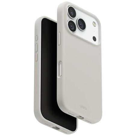 Pouzdro UNIQ LINO pro iPhone 17 Pro - šedé