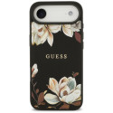 Kryt Guess Grained Flowers Classic LOGO pro iPhone Air - černý