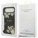 Kryt Guess Grained Flowers Classic LOGO pro iPhone Air - černý