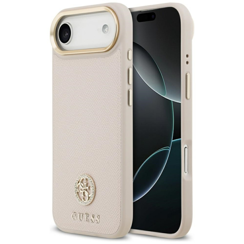 Kryt Guess Grained STRASS pro iPhone Air - pink