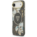 Kryt Guess IML Glitter Flowers Triangle pro iPhone Air - black