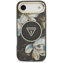 Kryt Guess IML Glitter Flowers Triangle pro iPhone Air - black