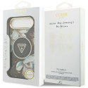 Kryt Guess IML Glitter Flowers Triangle pro iPhone Air - black