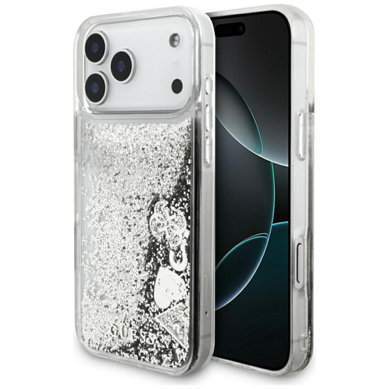 Kryt Guess LIQUID CASE pro iPhone 17 Pro Max - silver