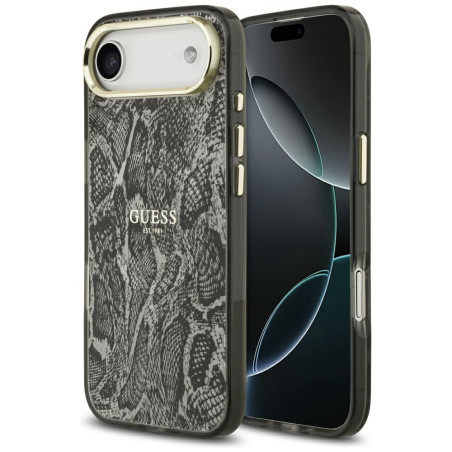 Kryt Guess PYTHON PATTERN MagSafe pro iPhone Air - černý