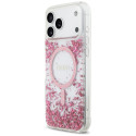 Kryt Guess RESIN Bottom Glitter MagSafe iPhone 17 Pro Max - pink
