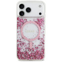 Kryt Guess RESIN Bottom Glitter MagSafe iPhone 17 Pro Max - pink