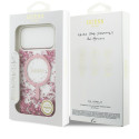 Kryt Guess RESIN Bottom Glitter MagSafe iPhone 17 Pro Max - pink