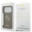 Kryt Guess SILICONE Big 4G Script Case iPhone 17 Pro - hnědý