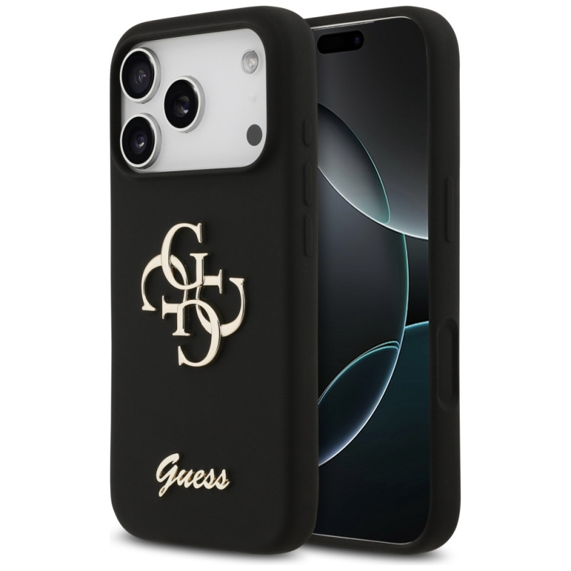 Kryt Guess Big 4G Script pro iPhone 17 Pro - černý