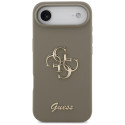 Kryt Guess SILICONE BIG 4G Script iPhone Air - hnědý