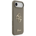 Kryt Guess SILICONE BIG 4G Script iPhone Air - hnědý