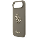 Kryt Guess SILICONE BIG 4G Script iPhone Air - hnědý