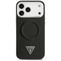 Kryt Guess TRIANGLE Logo MagSafe pro iPhone 17 Pro - černý