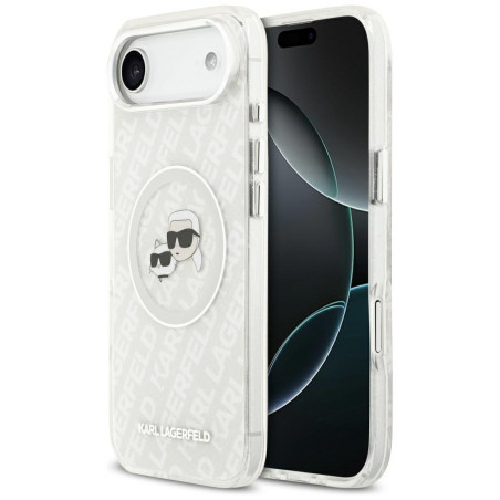 Kryt Karl Lagerfeld IML Glitter pro iPhone Air - šedý