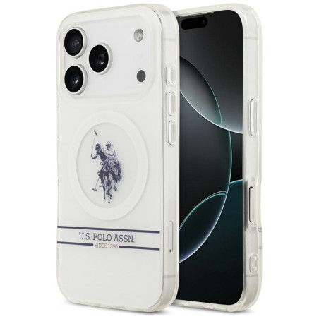 Kryt U.S. Polo Assn. DH iPhone 17 Pro - bílý