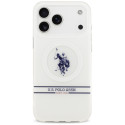 Kryt U.S. POLO ASSN. MagSafe pro iPhone 17 Pro Max - bílá