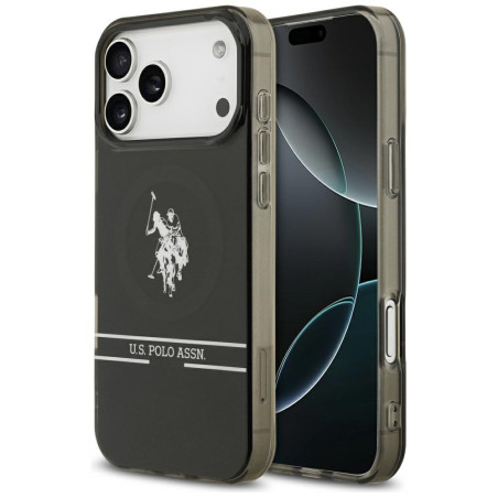 Kryt U.S. POLO ASSN. DH and Bottom Stripe Logo iPhone 17 Pro Max