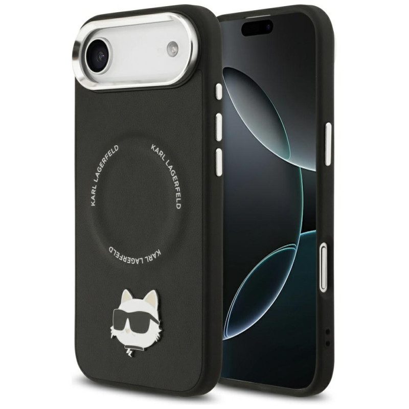Kryt Karl Lagerfeld Choupette Pin pro iPhone Air - black