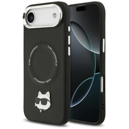 Kryt Karl Lagerfeld Choupette Pin pro iPhone Air black