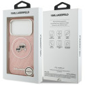 Kryt Karl Lagerfeld IML Glitter pro iPhone 17 Pro - růžová
