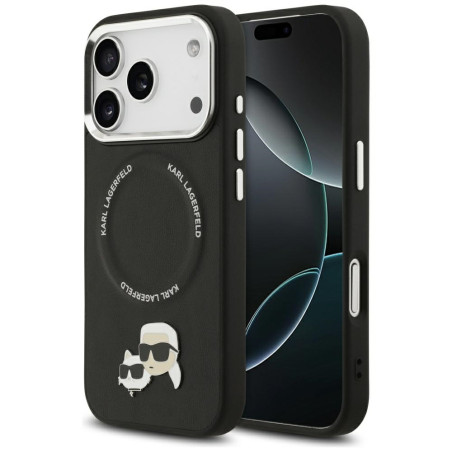Pouzdro Karl Lagerfeld KARL & CHOUPETTE iPhone 17 Pro - černé