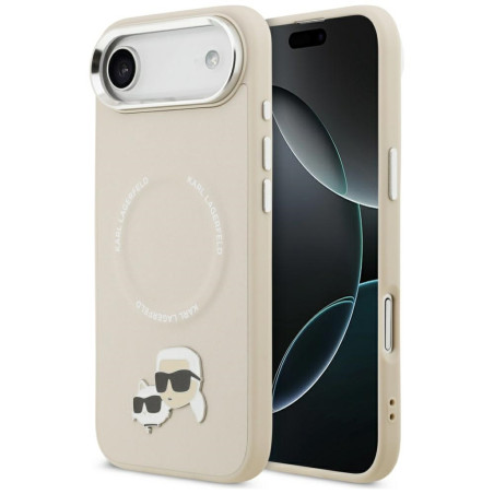 Kryt Karl Lagerfeld Karl & Choupette pro iPhone Air - beige