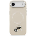 Kryt Karl Lagerfeld Karl & Choupette pro iPhone Air - beige