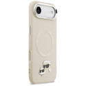 Kryt Karl Lagerfeld Karl & Choupette pro iPhone Air - beige