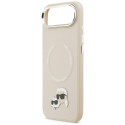 Kryt Karl Lagerfeld Karl & Choupette pro iPhone Air - beige