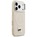 Kryt Karl Lagerfeld KARL PIN MagSafe iPhone 17 Pro - béžová