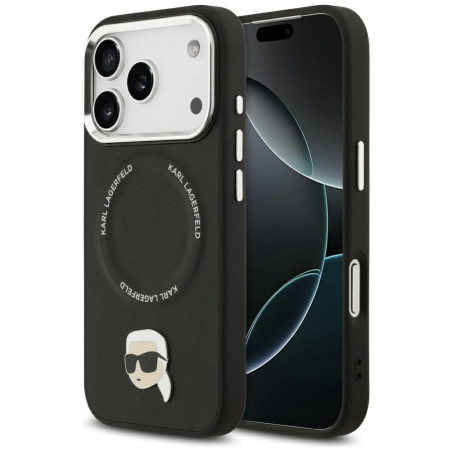 Kryt Karl Lagerfeld KARL PIN iPhone 17 Pro Max - černý