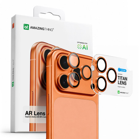 Ochranné sklo AmazingThing AR SAPPHIRE iPhone 17 Pro/Pro Max - oranž