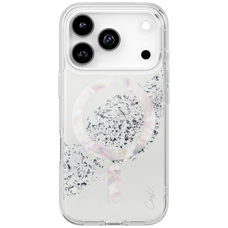 Kryt UNIQ COEHL CRYSTELLE pro iPhone 17 Pro - stříbrná