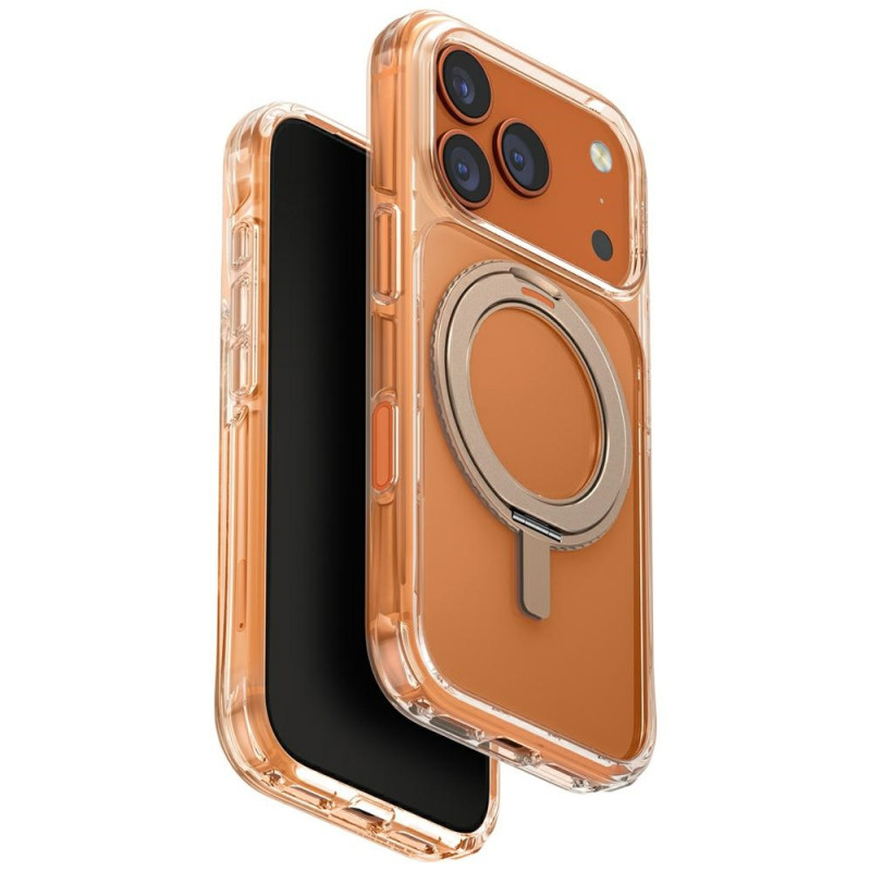 Kryt UNIQ Swivix Rotating Kickstand 360 pro iPhone 17 Pro - zlatá