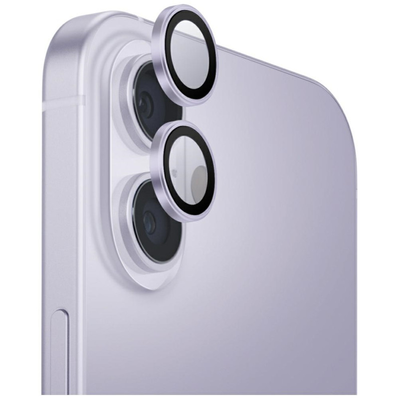 Ochranné sklo UNIQ OPtix pro iPhone 17 - fialová