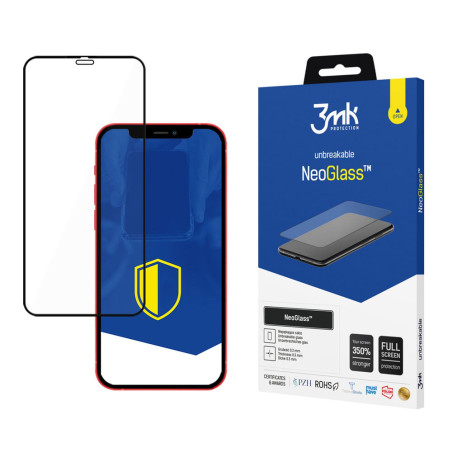 Ochranné sklo 3mk NEOGlass iPhone 12 Mini – černé