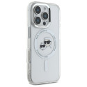 Kryt Karl Lagerfeld IML Metal pro iPhone 16 Pro - bílá
