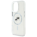 Kryt Karl Lagerfeld IML Metal pro iPhone 16 Pro - bílá