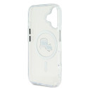 Kryt Karl Lagerfeld IML Metal pro iPhone 16 Plus - bílá